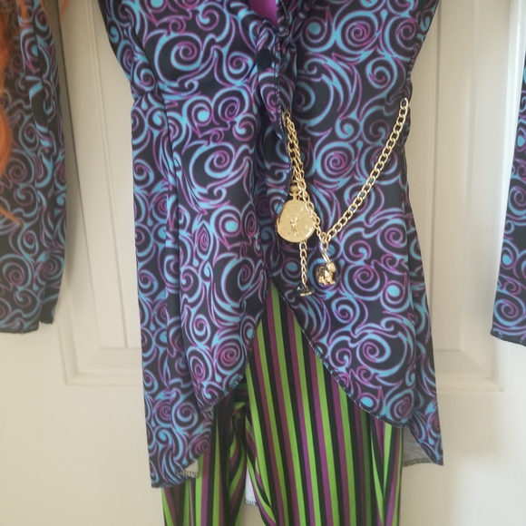Spirit Purple and Green Swirl Jumpsuit - Picture 4 of 5
